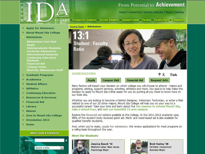IDA College Subpage